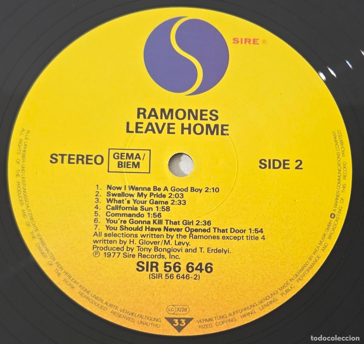 Discos de vinilo: LP Vinilo Ramones &ndash; Leave Home - Foto 7
