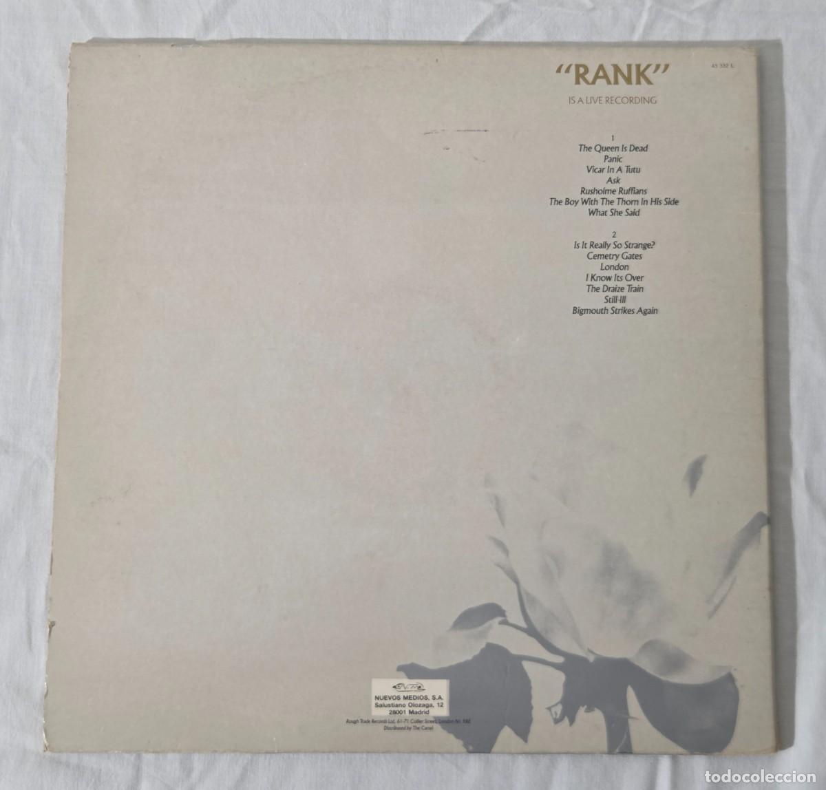 Discos de vinilo: LP Vinilo The Smiths - Rank - Foto 3