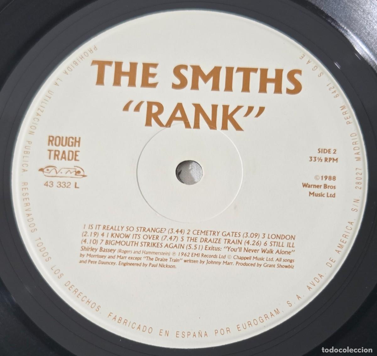 Discos de vinilo: LP Vinilo The Smiths - Rank - Foto 8