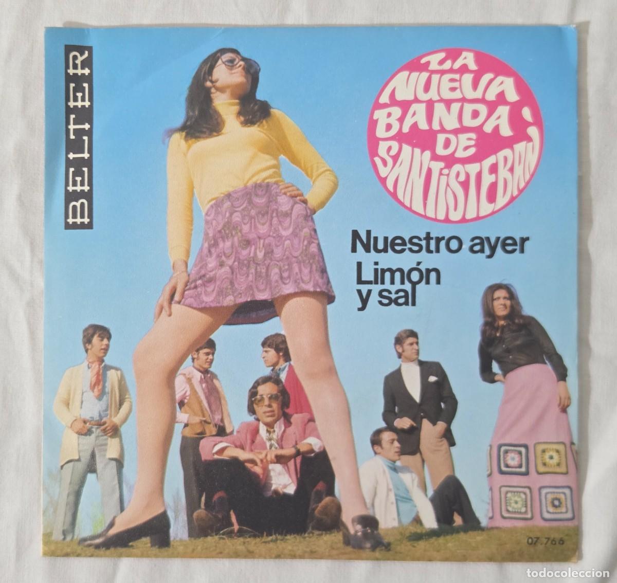Discos de vinilo: Single Vinilo La nueva Banda de Santisteban - Nuestro ayer - Lim&oacute;n y sal
