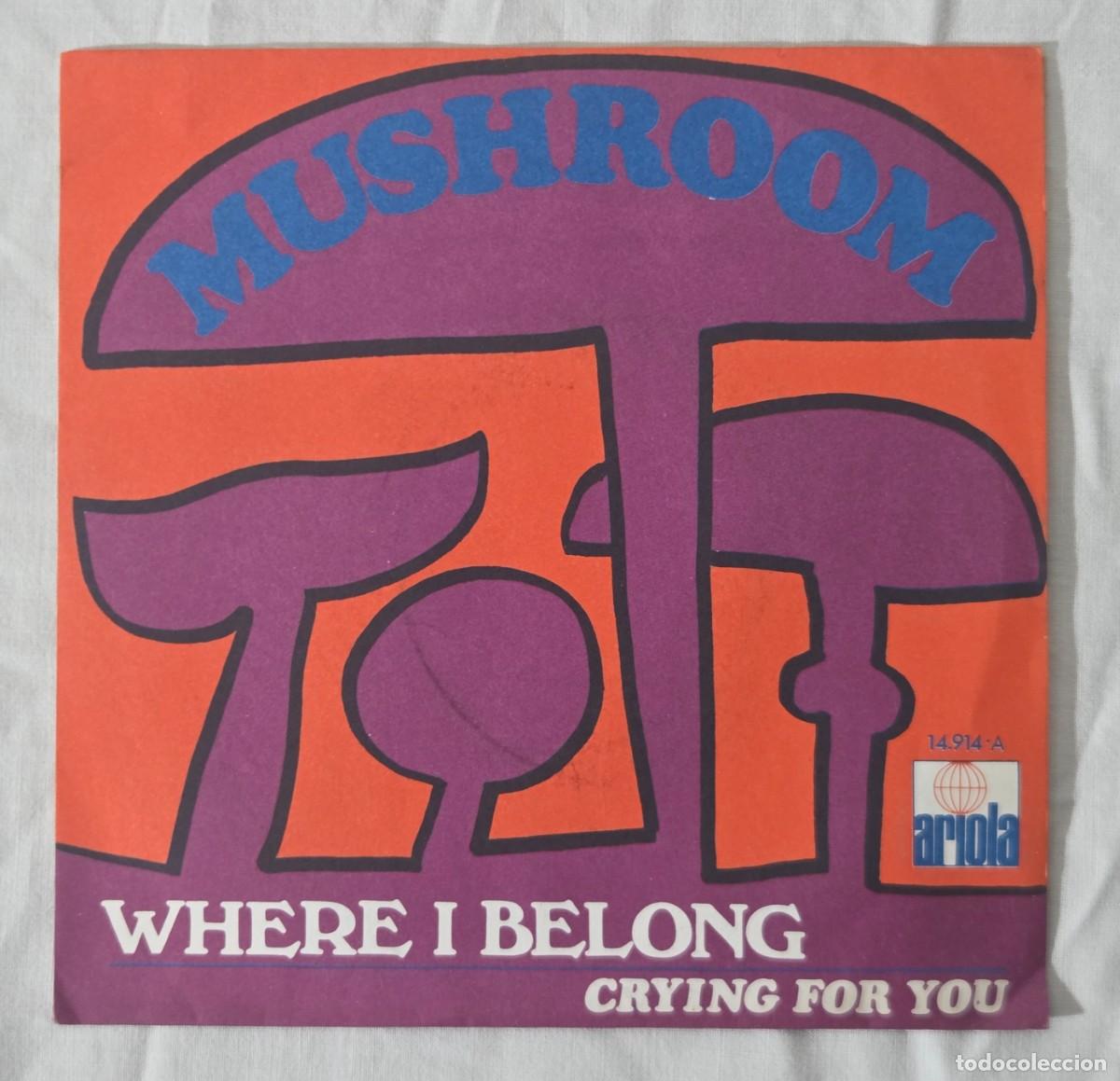 Discos de vinilo: Single Vinilo MushRoom - Where i belong - Crying for you