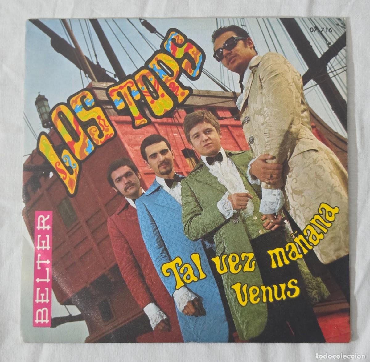 Discos de vinilo: Single Vinilo Los Tops - Tal vez ma&ntilde;ana - Venus