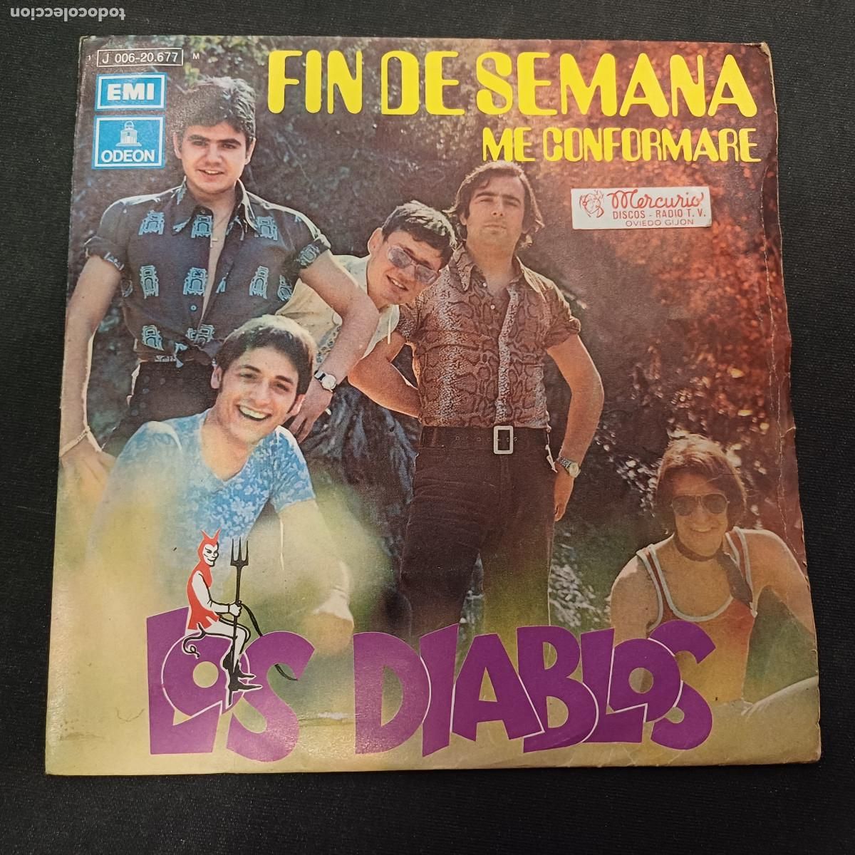Discos de vinilo: LOS DIABLOS/FIN DE SEMANA/SINGLE.