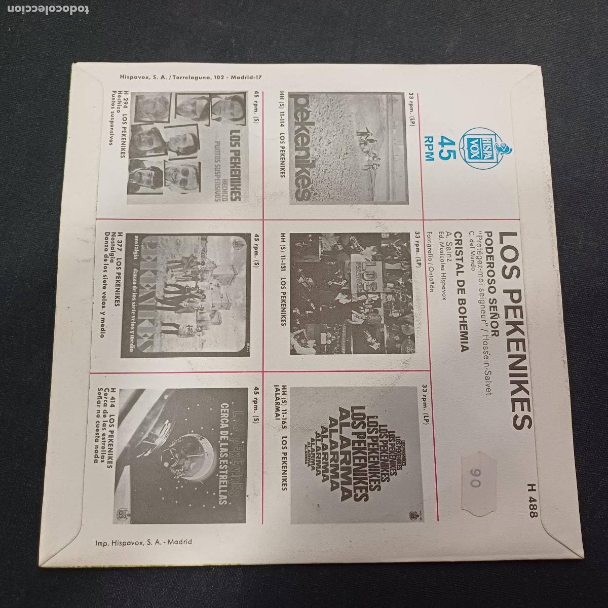 Discos de vinilo: LOS PEKENIKES/PODEROSO SE&Ntilde;OR/SINGLE. - Foto 3