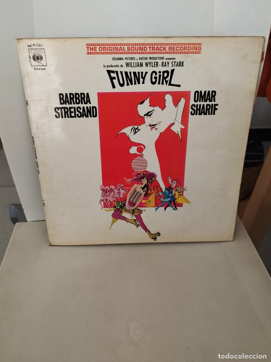 Discos de vinilo: Barbra Streisand, Omar Sharif &ndash; Funny Girl. Banda sonora de la pel&iacute;cula. Vinilo lp.