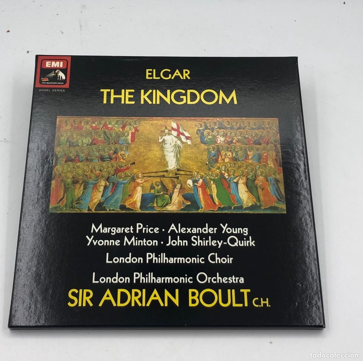 Discos de vinilo: Caja 2 LP Elgar: The Kingdom Op. 51 - Sir Adrian Boult / EMI Angel Series (SLS 939/2 GB)
