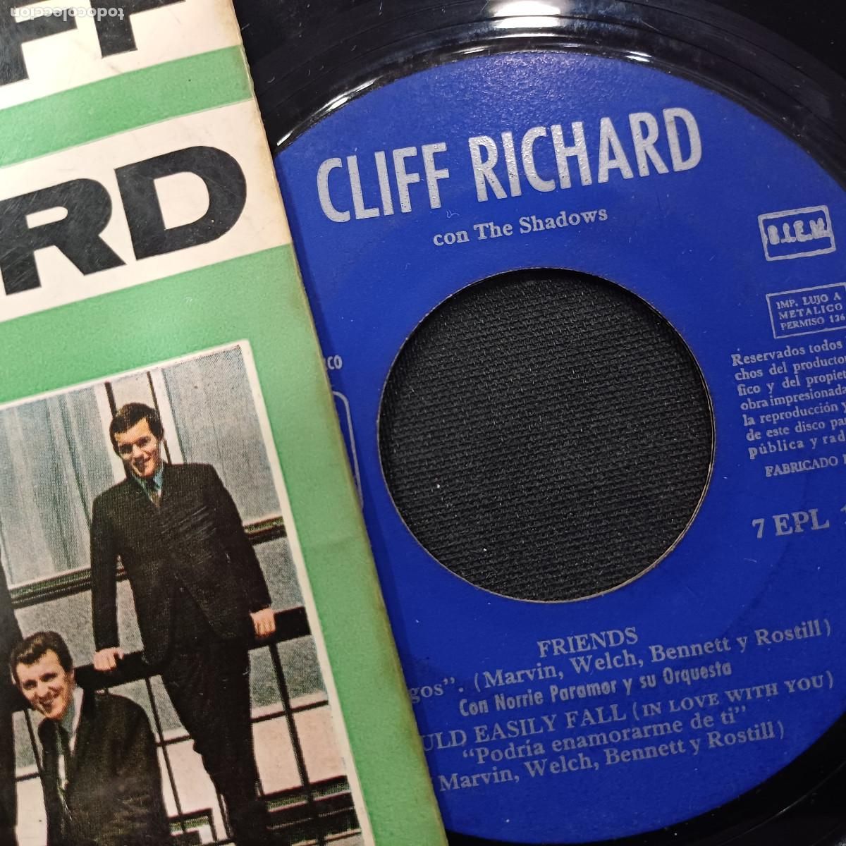 Discos de vinilo: CLIFF RICHARD THE SHADOWS/HAVIN FUN/SINGLE. - Foto 2