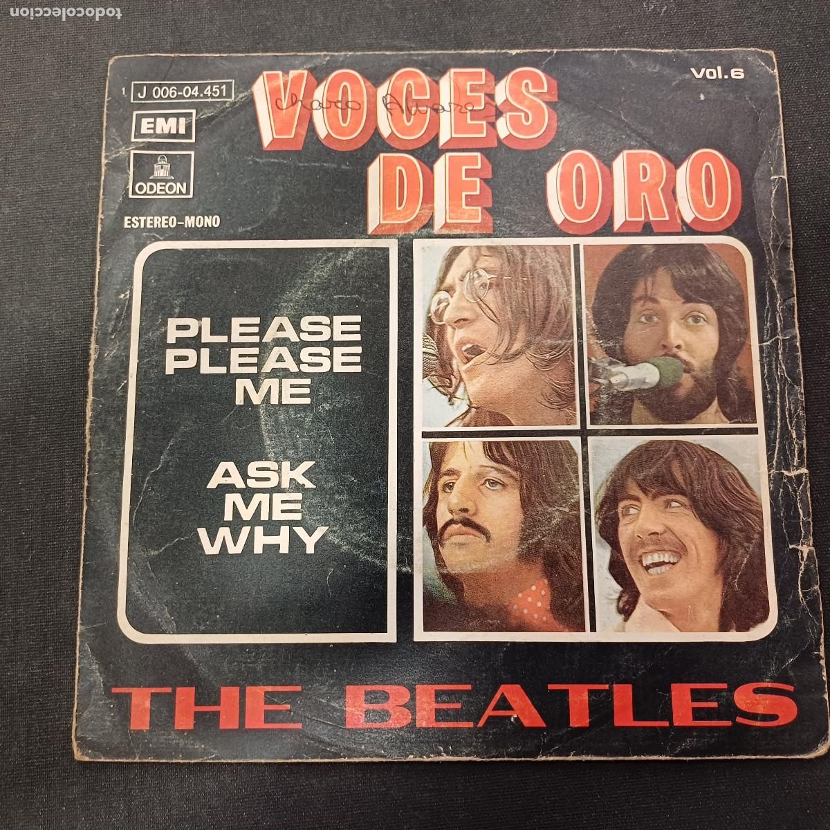 Discos de vinilo: THE BEATLES/PLEASE PLEASE ME/SINGLE. - Foto 1