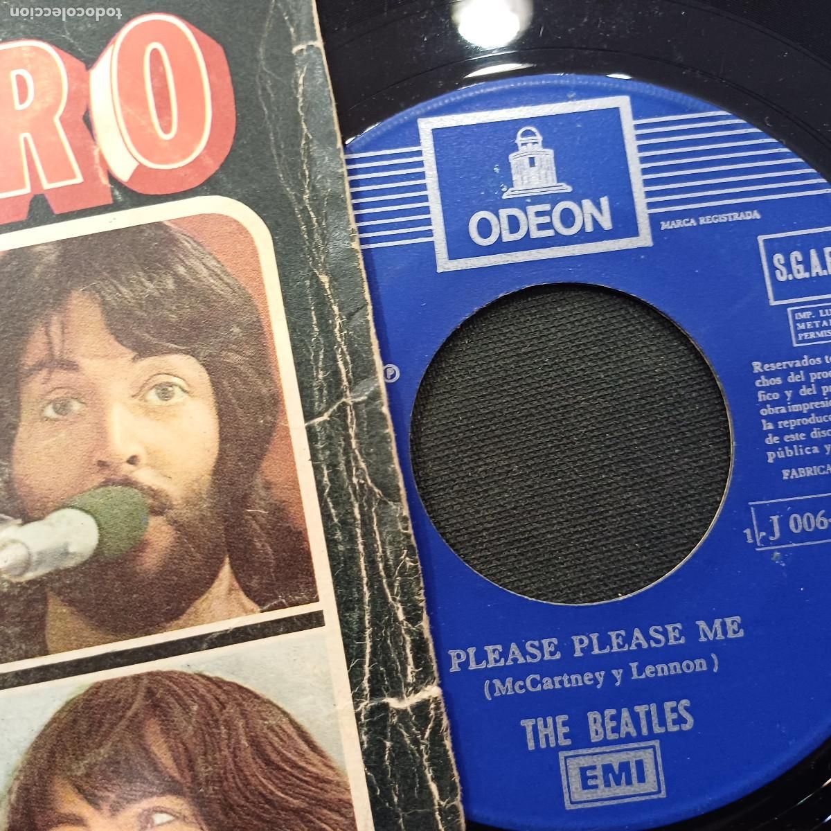 Discos de vinilo: THE BEATLES/PLEASE PLEASE ME/SINGLE. - Foto 2