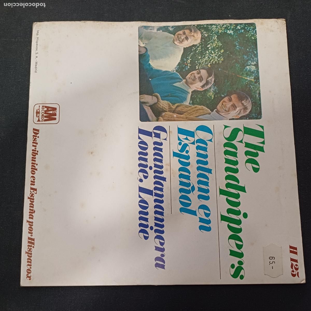 Discos de vinilo: THE SANDPIPERS/GUANTANAMERA/SINGLE. - Foto 3