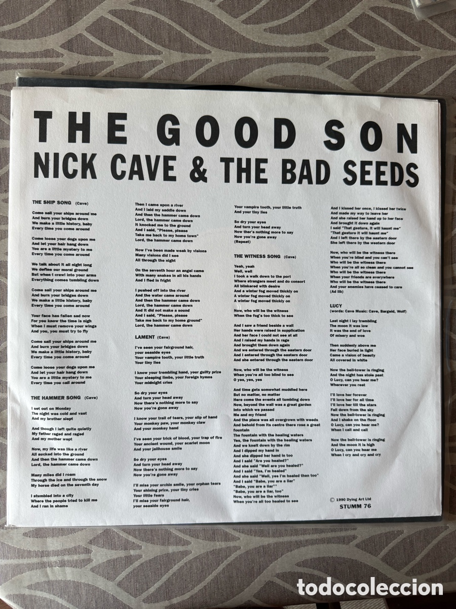 Discos de vinilo: Nick Cave & The Bad Seeds &rdquo;The Good Son&rdquo; LP+SG - Foto 3
