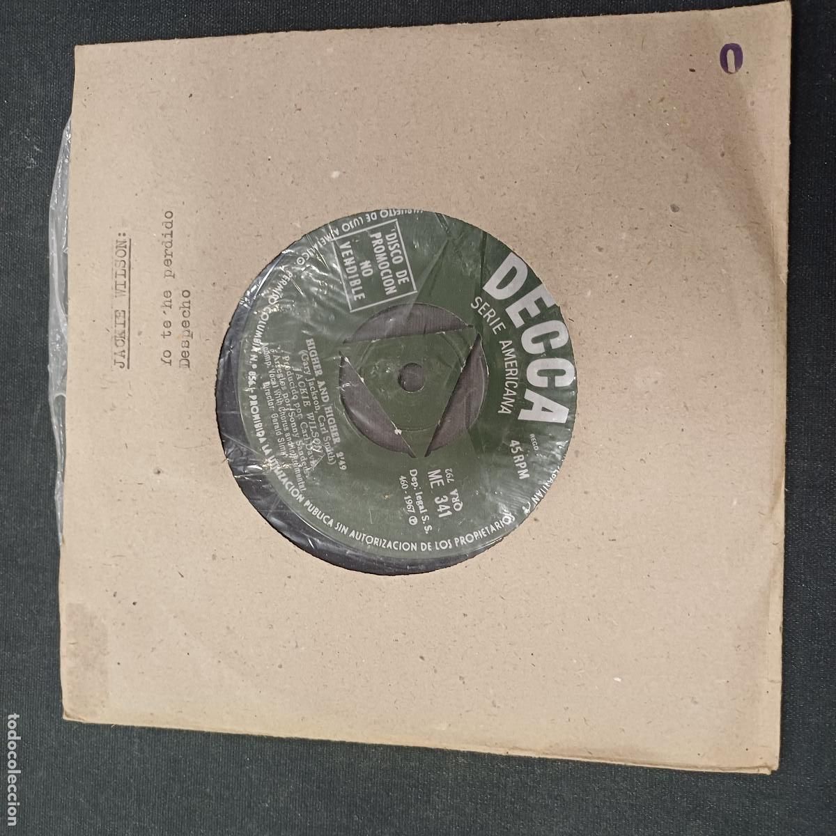Discos de vinilo: JACKYE WILSON/YO NO TE HE PERDIDO/SINGLE PROMOCIONAL NO VENDIBLE.