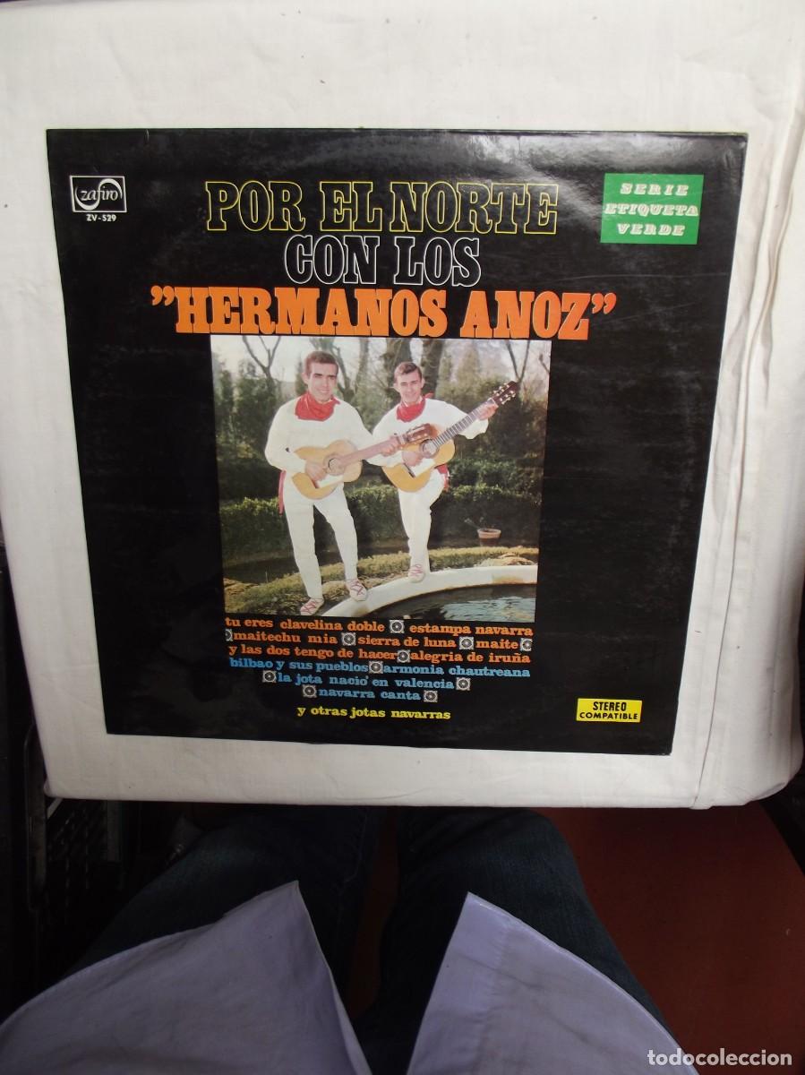 Discos de vinilo: LP POR EL NORTE CON LOS HERMANOS ANOZ ( SIN PROBAR )