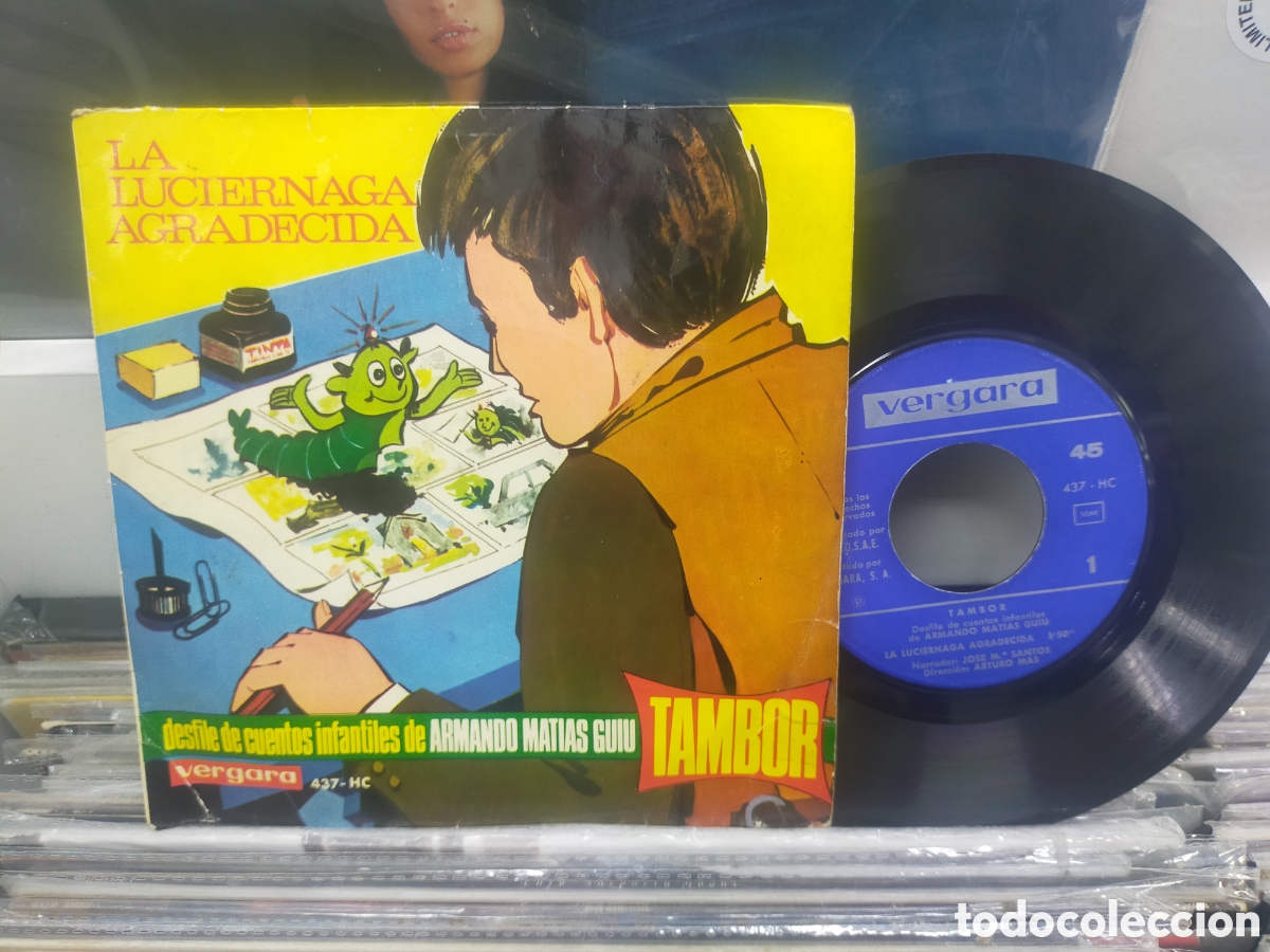 Discos de vinilo: Tambor single la luci&eacute;rnaga agradecida 1966
