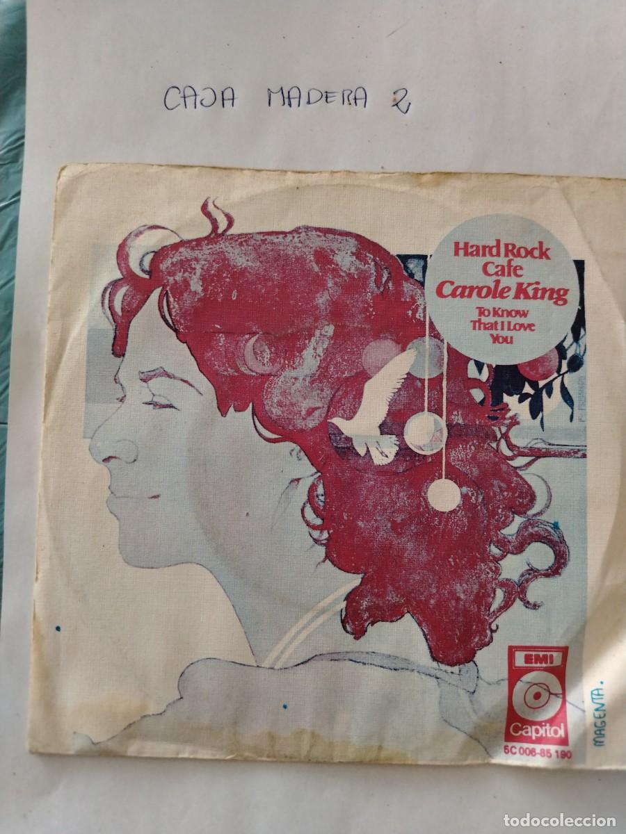 Discos de vinilo: Single vinilo hard rock caf&eacute; Carole king, to know that I love you