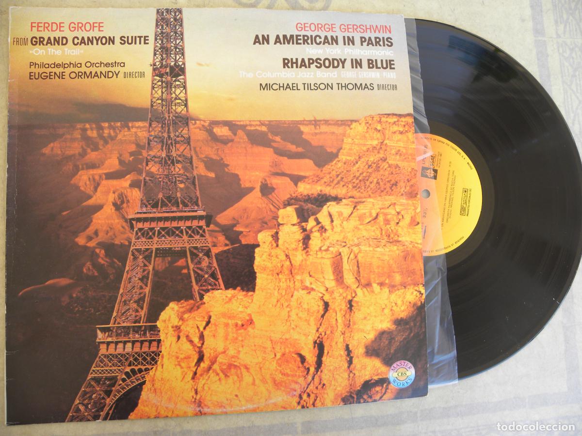 Discos de vinilo: GEORGE GERSHWIN (AN AMERICA IN PARIS) FERDE GROFE (G. CANYON SUITE) -LP 1981 -PEDIDO MINIMO 3 EUROS