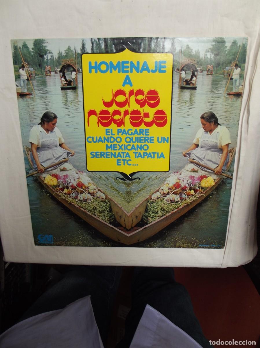 Discos de vinilo: LP HOMENAJE A JORGE NEGRETE ( SIN PROBAR ) - Foto 1