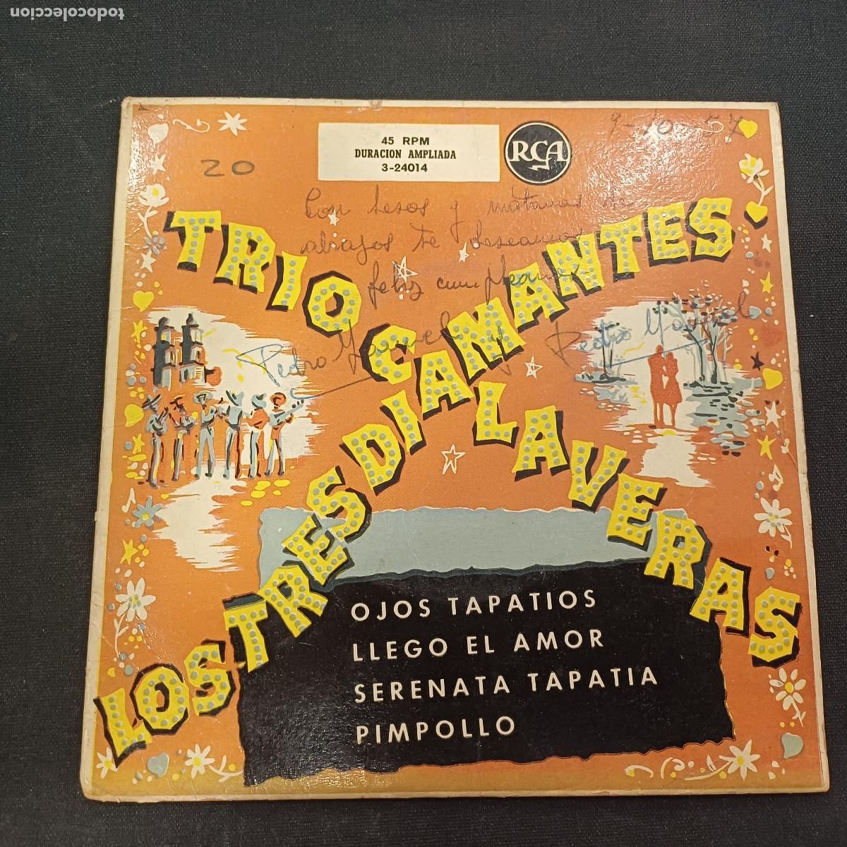Discos de vinilo: TRIO CALAVERAS/LOS TRES DIAMANTES/SINGLE.