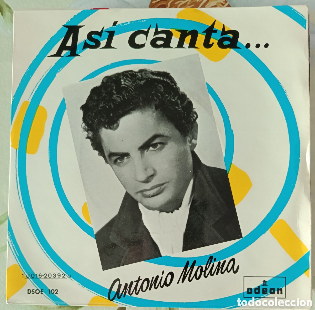 Discos de vinilo: Antonio Molina Ep sello Ode&oacute;n editado en Espa&ntilde;a a&ntilde;o 1958.