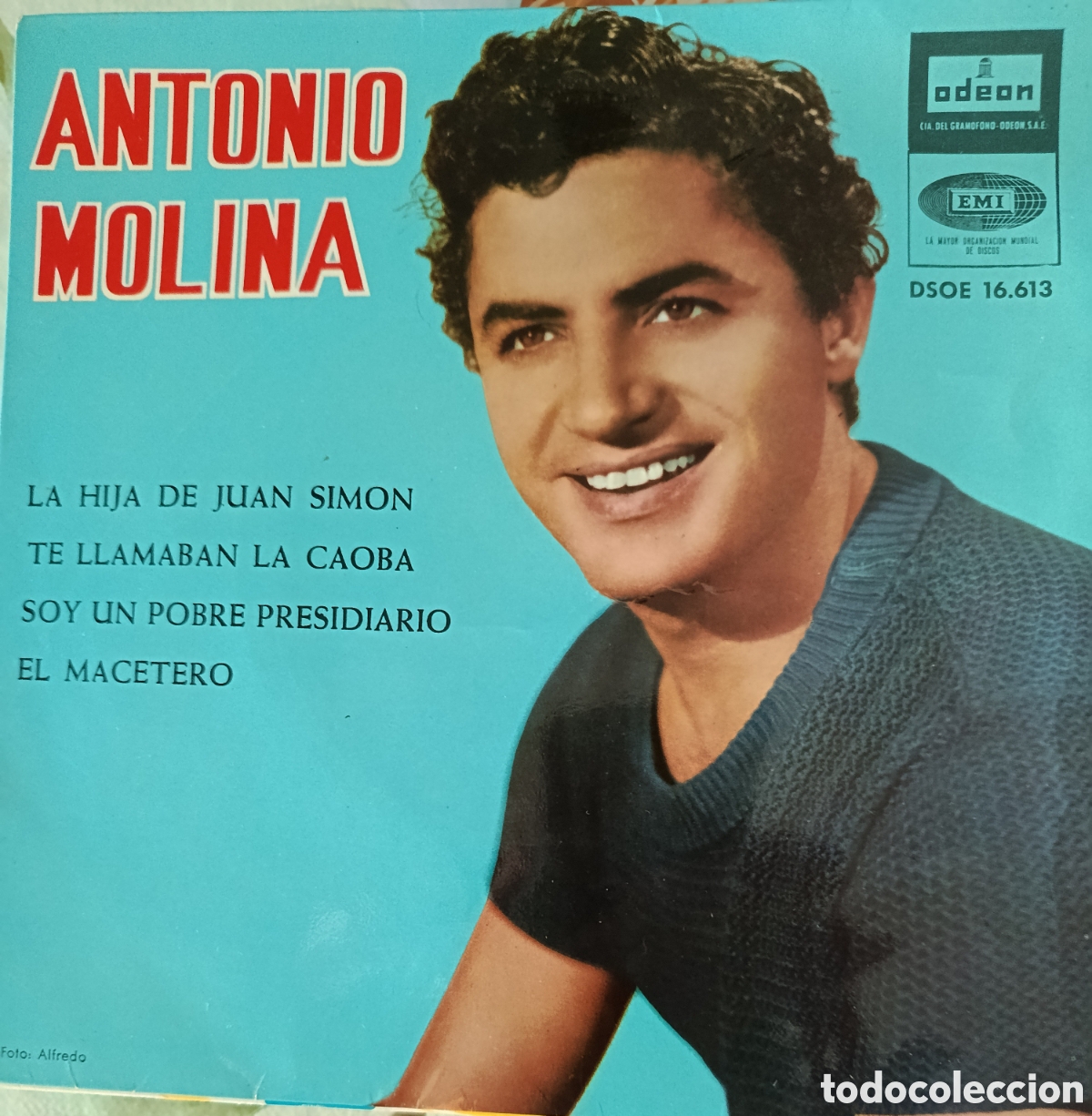 Discos de vinilo: Antonio Molina Ep sello Emi-Odeon editado en Espa&ntilde;a a&ntilde;o 1964.