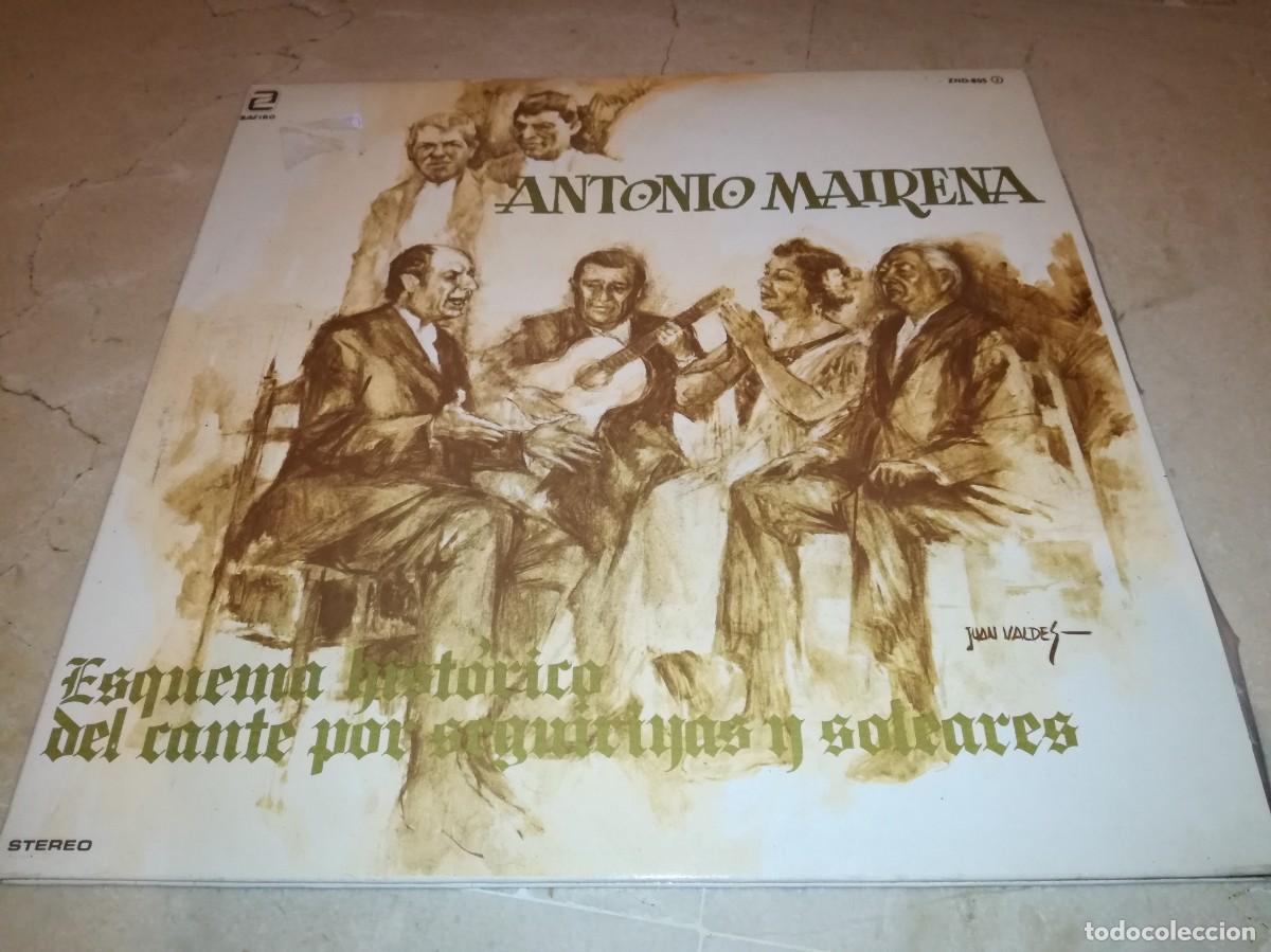 Discos de vinilo: ANTONIO MAIRENA-ESQUEMA HISTORICO DEL CANTE POR SEGUIRIYAS Y SOLERAS-DOBLE LP-EN EXCELENTE ESTADO
