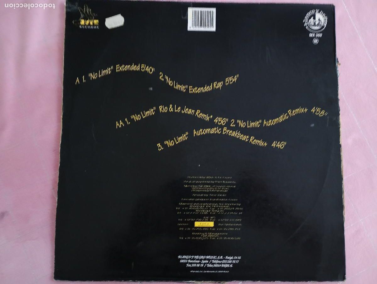 Discos de vinilo: 2 Unlimited &ndash; No Limit, 1993 - Foto 5