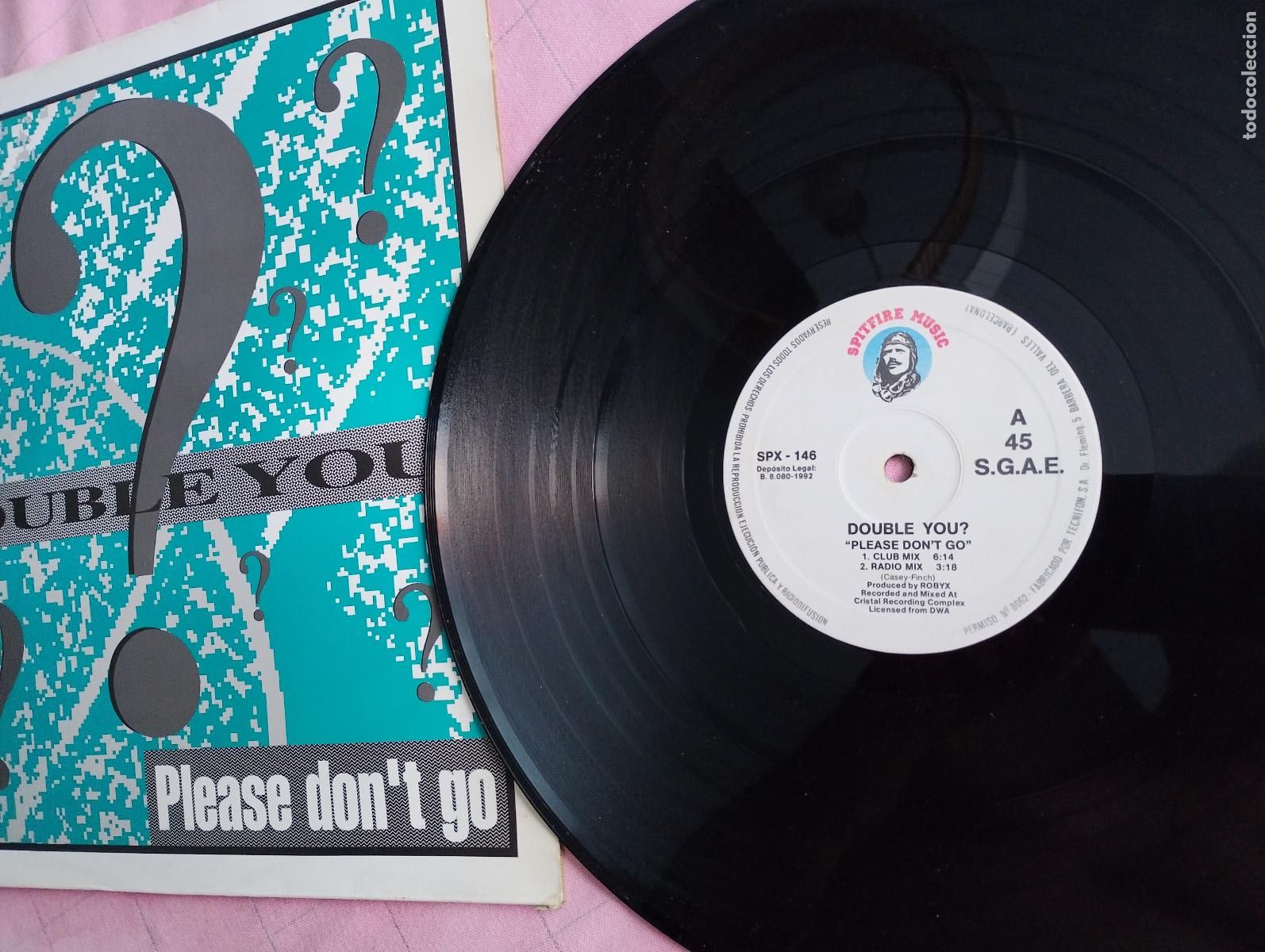 Discos de vinilo: Double You &ndash; Please Dont Go, 1992 - Foto 2