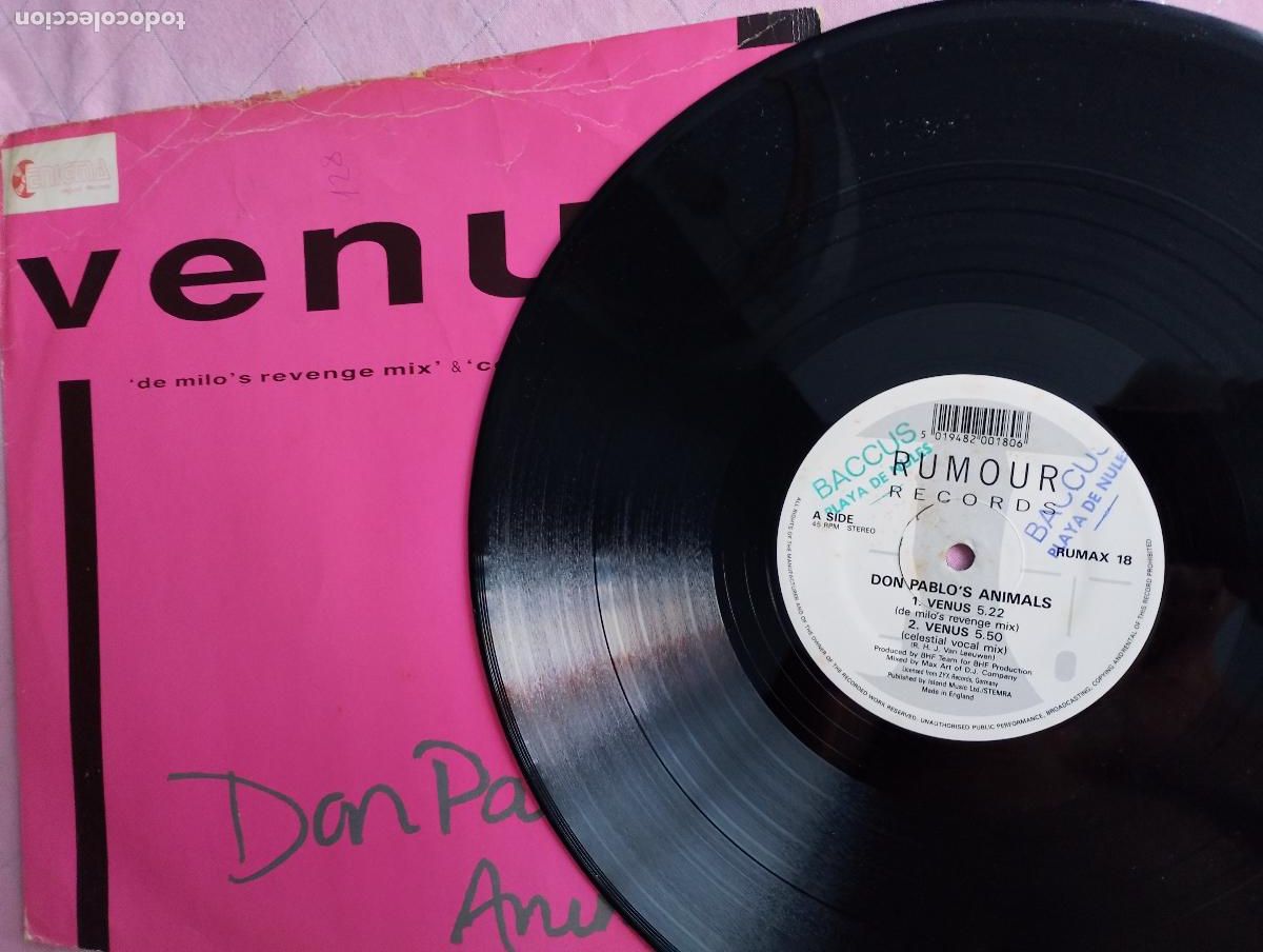 Discos de vinilo: Don Pablos Animals &ndash; Venus, 1990 , UK - Foto 4