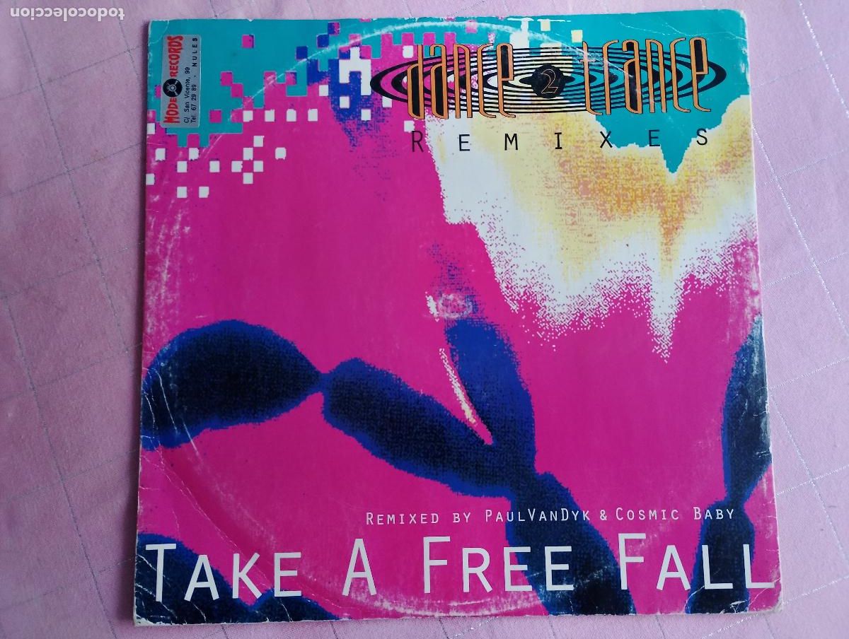 Discos de vinilo: Dance 2 Trance &ndash; Take A Free Fall - Remixes,1993 trance - Foto 3