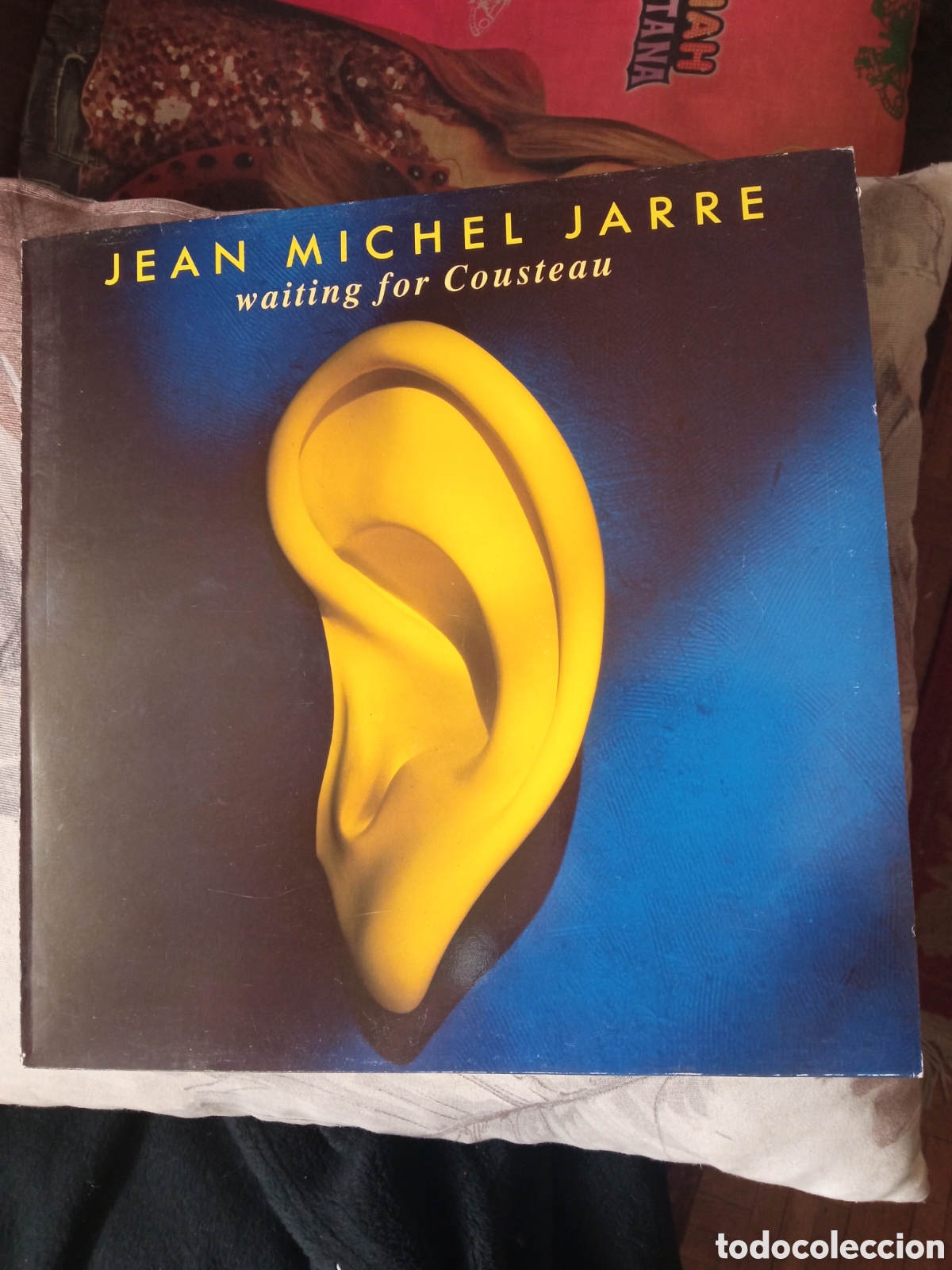 Discos de vinilo: Vinilo, Jean-Michel Jarre, Waiting for Cousteau, de 1990, muy buena conservaci&oacute;n