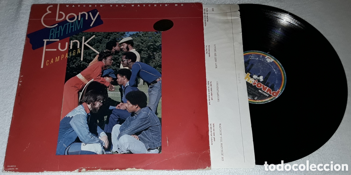 Discos de vinilo: LP- EBONY RHYTHM FUNK CAMPING - WATCHIN' YOU, WATCHIN&rdquo; ME - 1&deg; EDICI&Oacute;N MADE IN USA 1976
