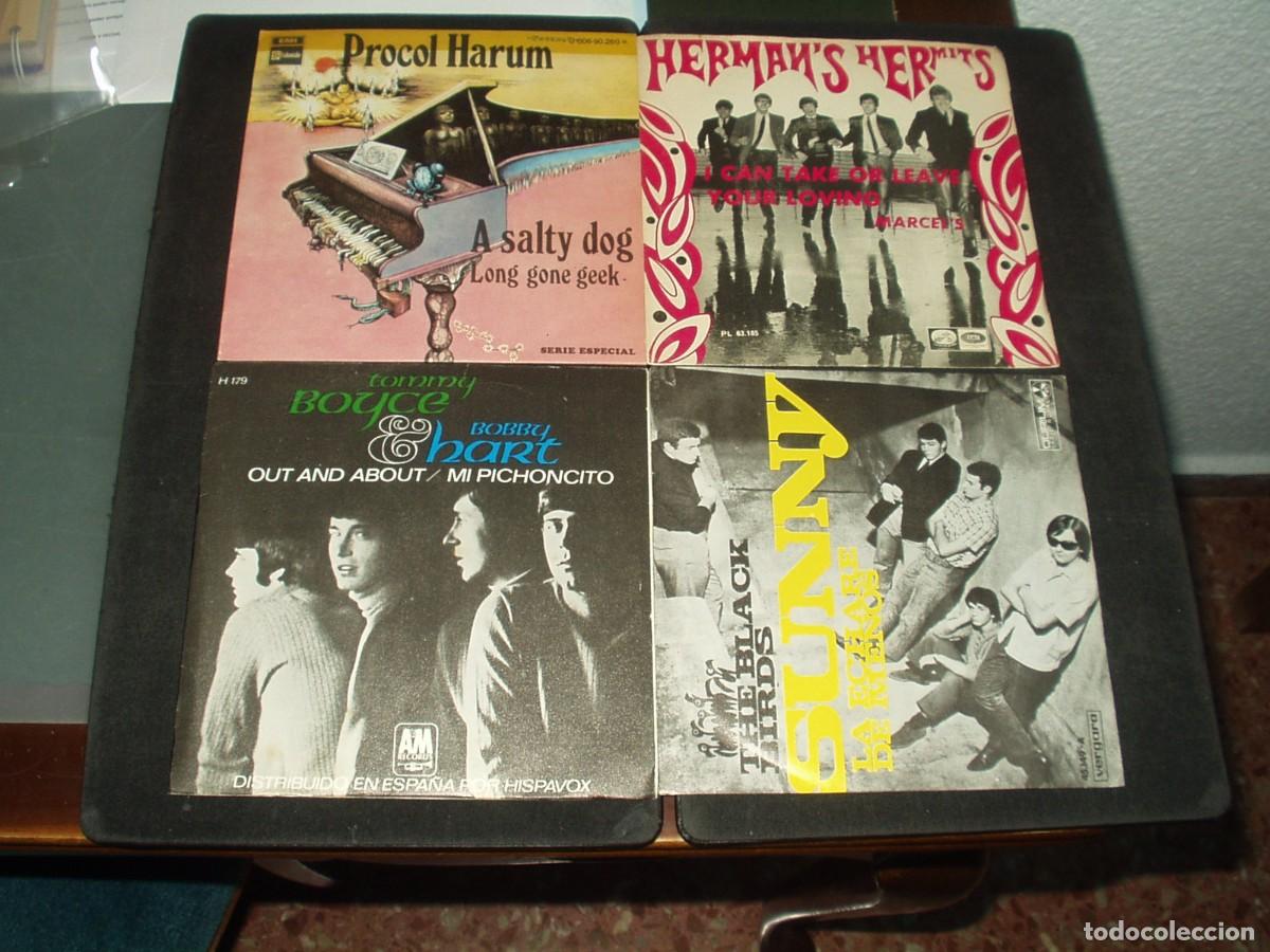 Discos de vinilo: LOTE 4 SINGLES GRUPOS EXTRANJEROS 60'S