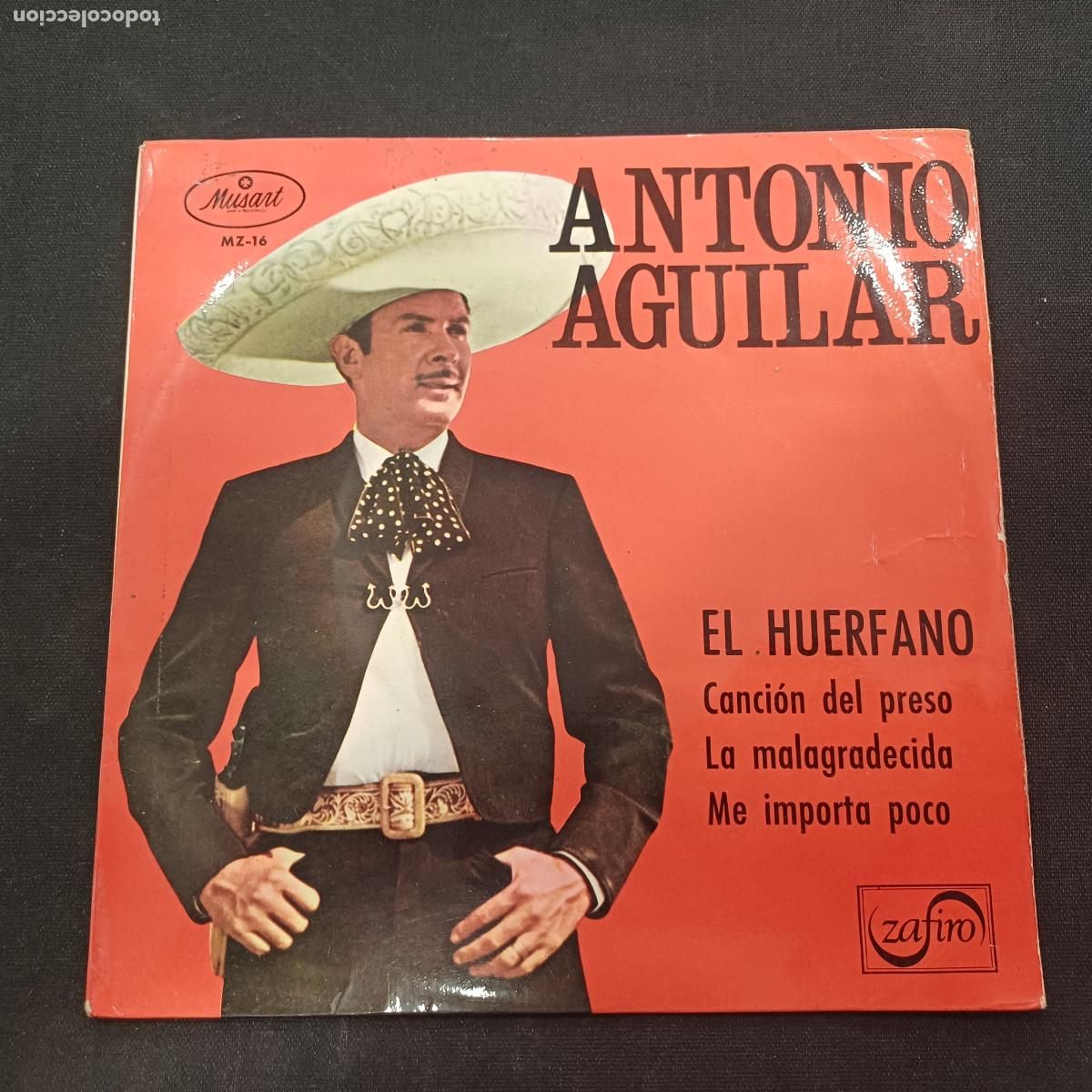 Discos de vinilo: ANTONIO AGUILAR/EL HUERFANO/SINGLE. - Foto 1