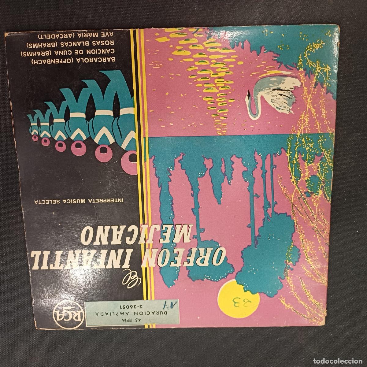 Discos de vinilo: ORFEON INFANTIL MEJICANO/SINGLE.