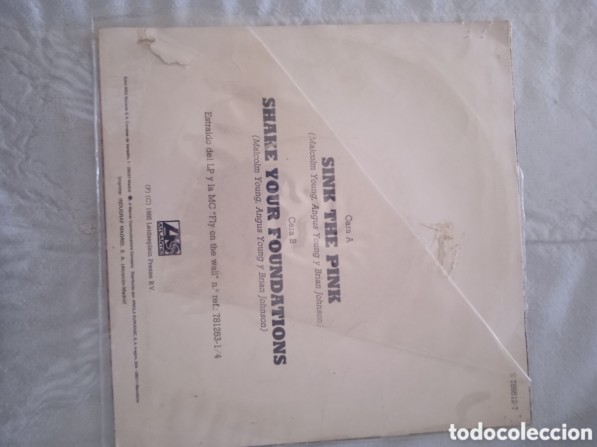 Discos de vinilo: AC/DC / SINK THE PINK / 1985 / SINGLE - Foto 4