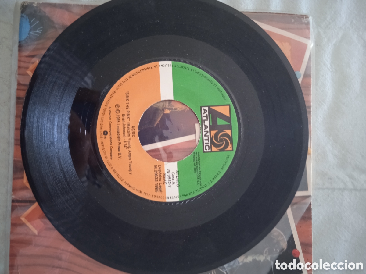 Discos de vinilo: AC/DC / SINK THE PINK / 1985 / SINGLE - Foto 5
