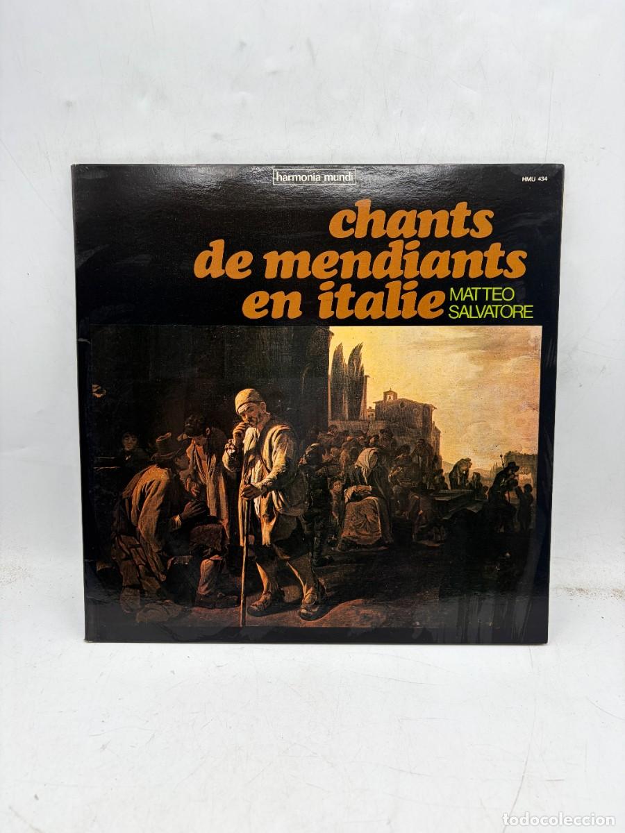 Discos de vinilo: LP - MATTEO SALVATORE - CHANTS DE MENDIANTS EN ITALIE - HARMONIA MUNDI - FOLK ITALIANO