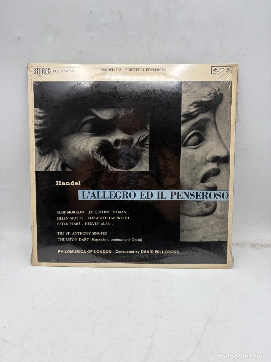 Discos de vinilo: LP - HANDEL - L'ALLEGRO ED IL PENSEROSO - DAVID WILLCOCKS - L'OISEAU-LYRE - PRECINTADO