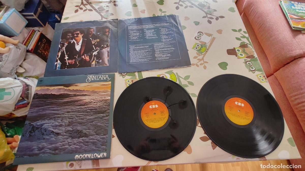 Discos de vinilo: SANTANA-LP DOBLE MOONFLOWER-GATEFOLD-ENCARTES