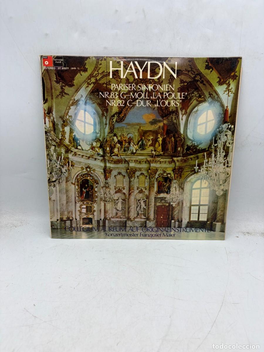 Discos de vinilo: LP - HAYDN - SINFON&Iacute;AS PARISINAS N&ordm; 82 &rdquo;L'OURS&rdquo; Y N&ordm; 83 &rdquo;LA POULE&rdquo; - COLLEGIUM AUREUM - HARMONIA