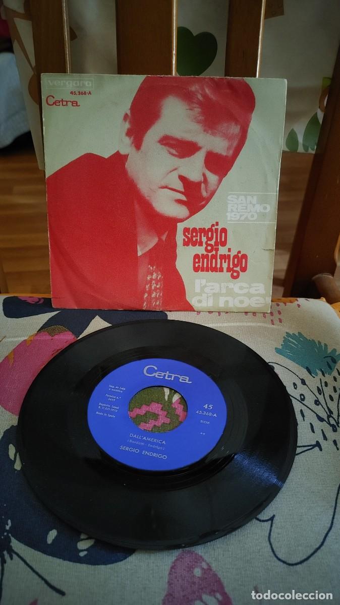 Discos de vinilo: SERGIO ENDRIGO-SINGLE LARCA DI NOE - Foto 1