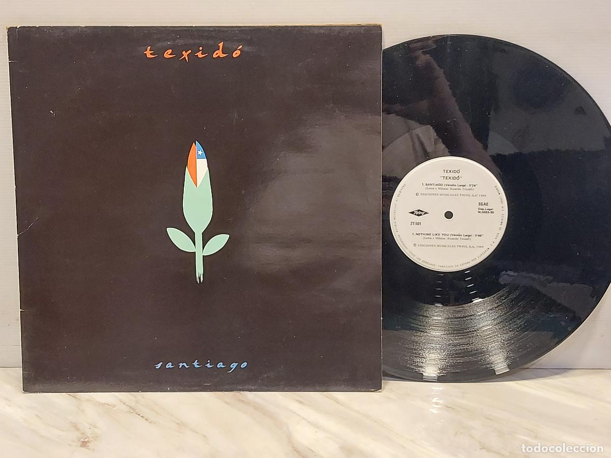 Discos de vinilo: RICARDO TEXID&Oacute; | SANTIAGO | MAXI SINGLE 12&rdquo; | TWINS 1989 | MBC. ***