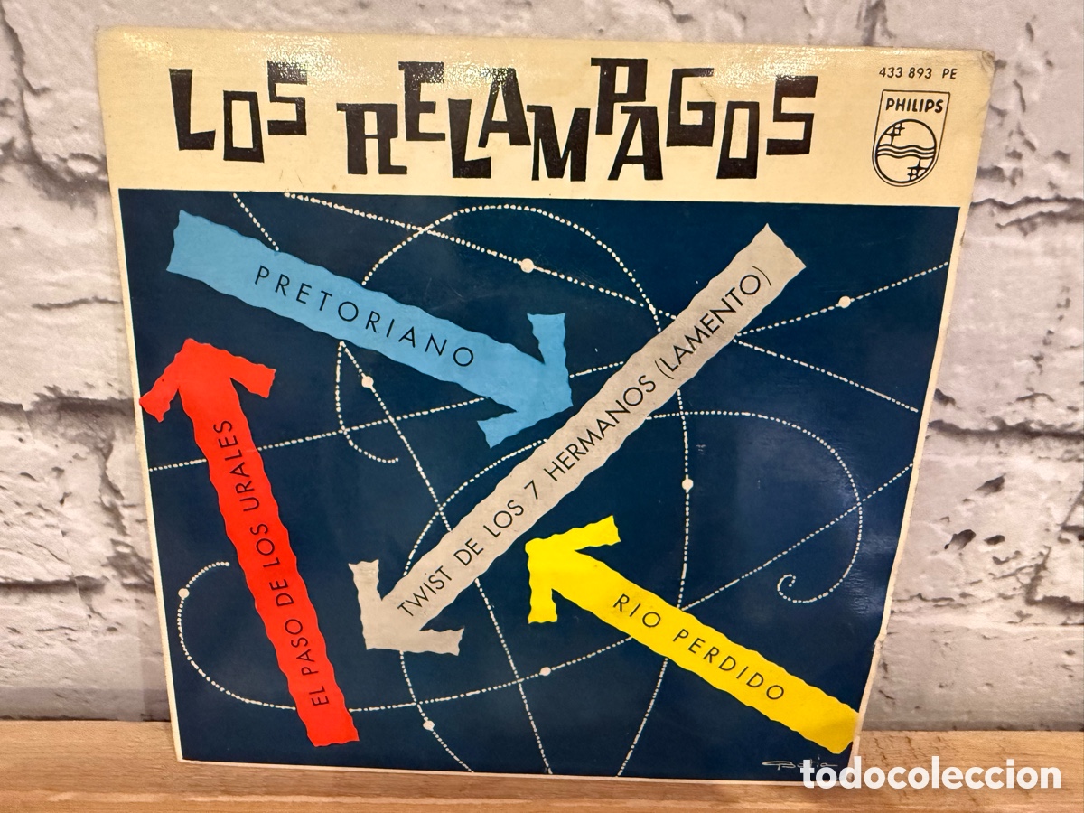 Discos de vinilo: Los Relampagos &lrm;&ndash; Twist De Los Siete Hermanos / Pretorianos / El Paso De Los Urales / Rio Perdido