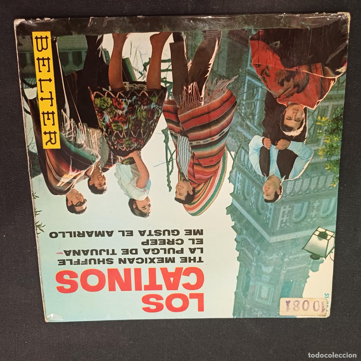 Discos de vinilo: LOS CATINOS/THE MEXICAN SHUFFLE/SINGLE.