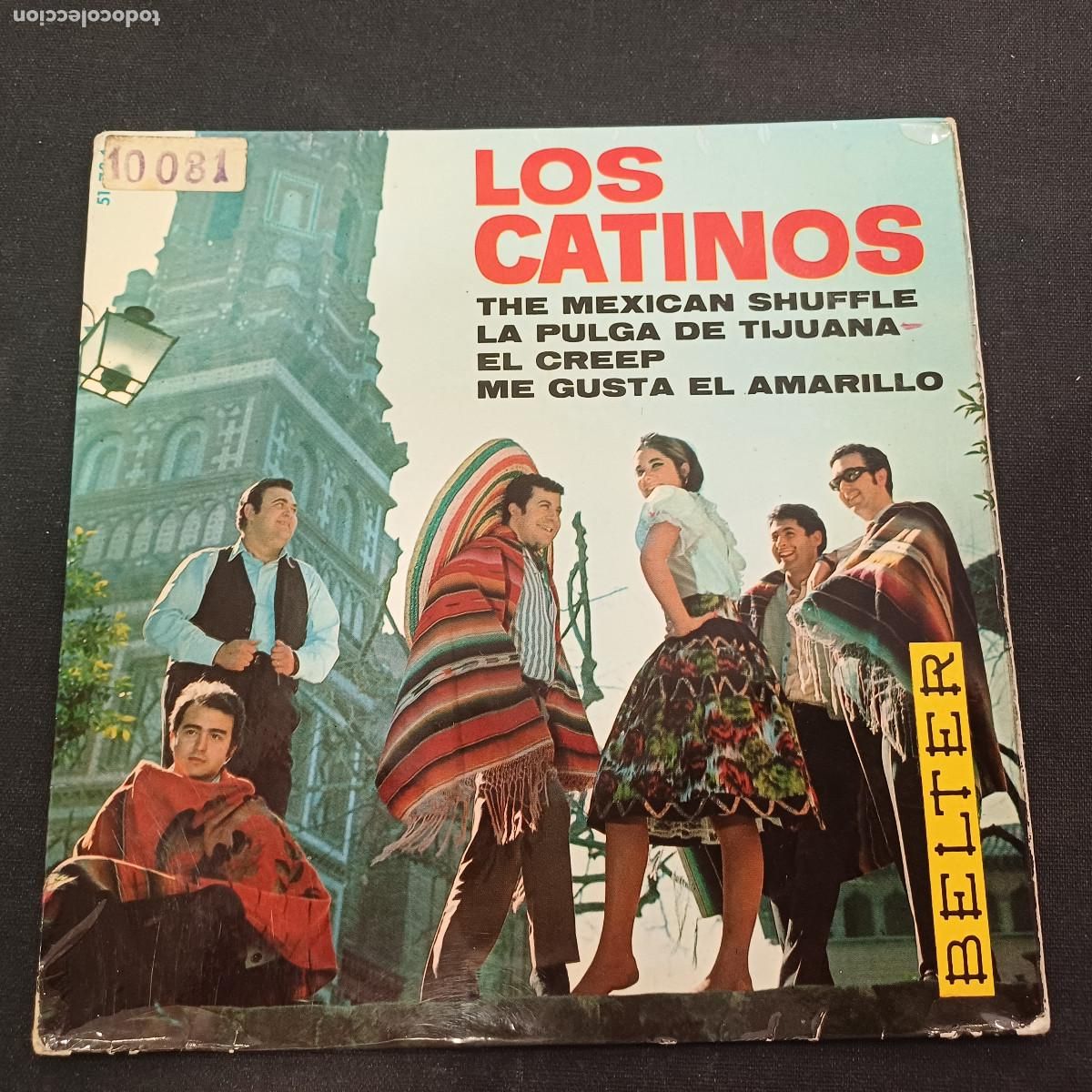 Discos de vinilo: LOS CATINOS/THE MEXICAN SHUFFLE/SINGLE.