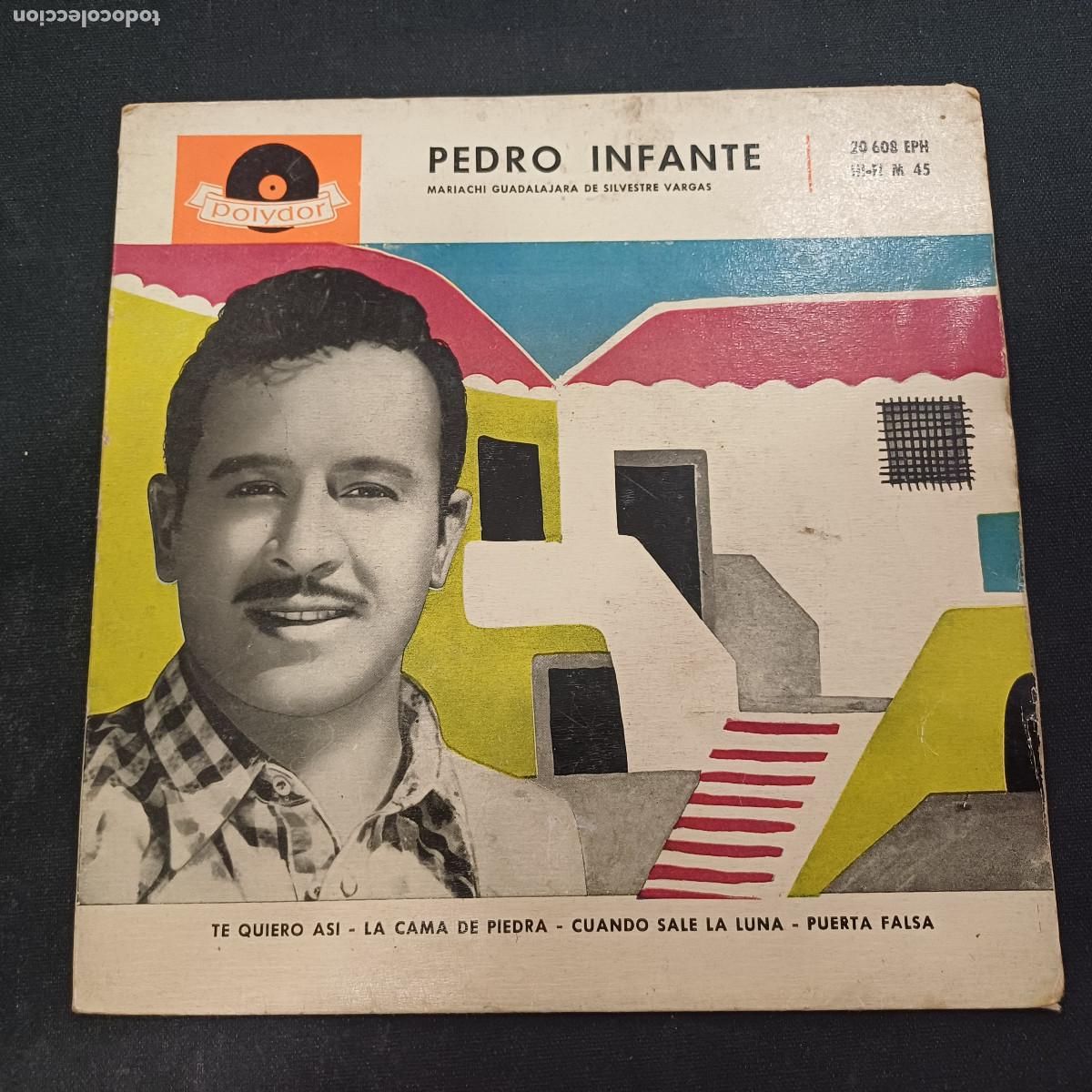 Discos de vinilo: PEDRO INFANTE/TE QUIERO ASI/SINGLE. - Foto 1