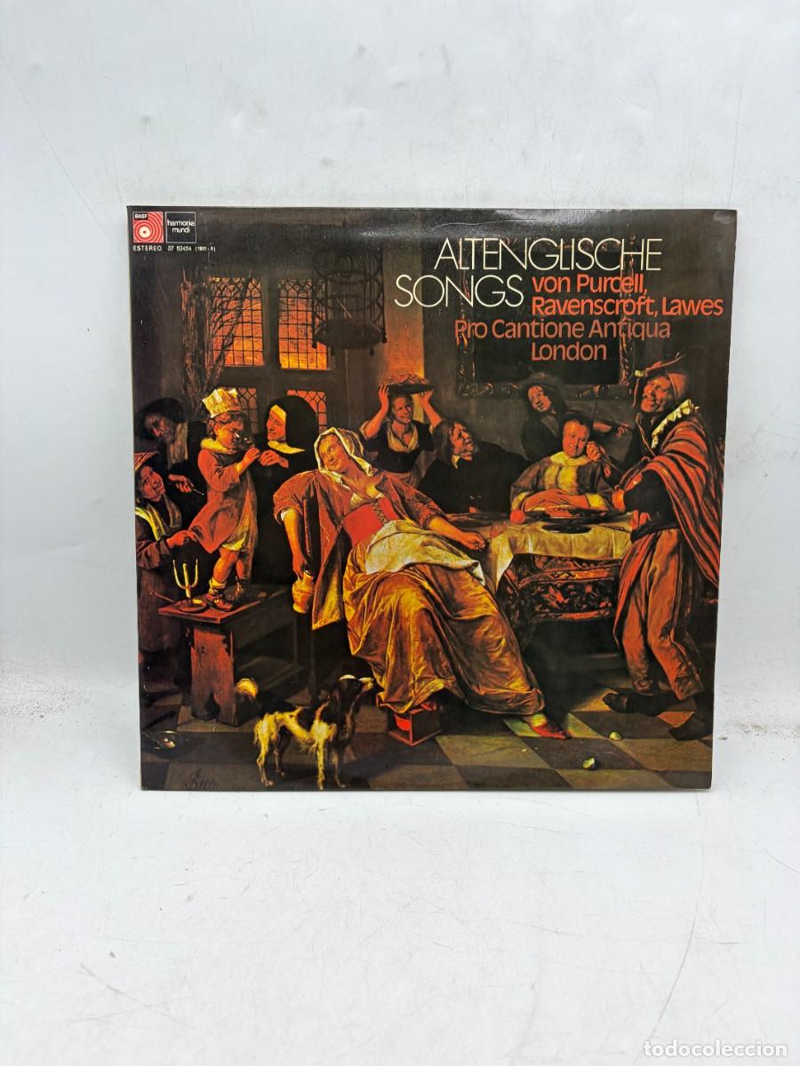 Discos de vinilo: LP - PURCELL - RAVENSCROFT - LAWES - ALTENGLISCHE SONGS - PRO CANTIONE ANTIQUA LONDON - HARMONIA MUN