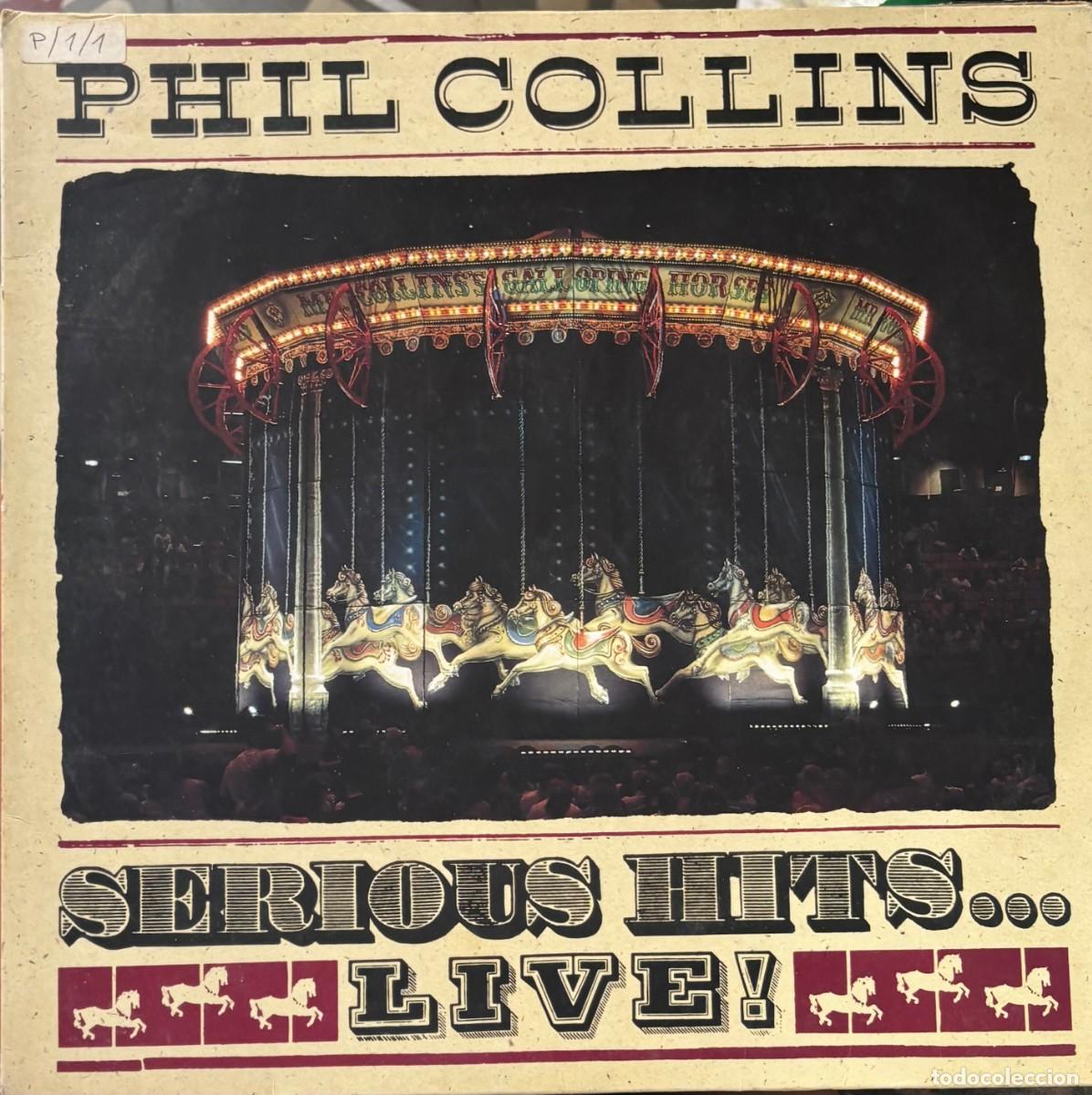 Discos de vinilo: LP PHIL COLLINS-SERIOUS HITS... LIVE!. LP-SEXT-1364 ,2