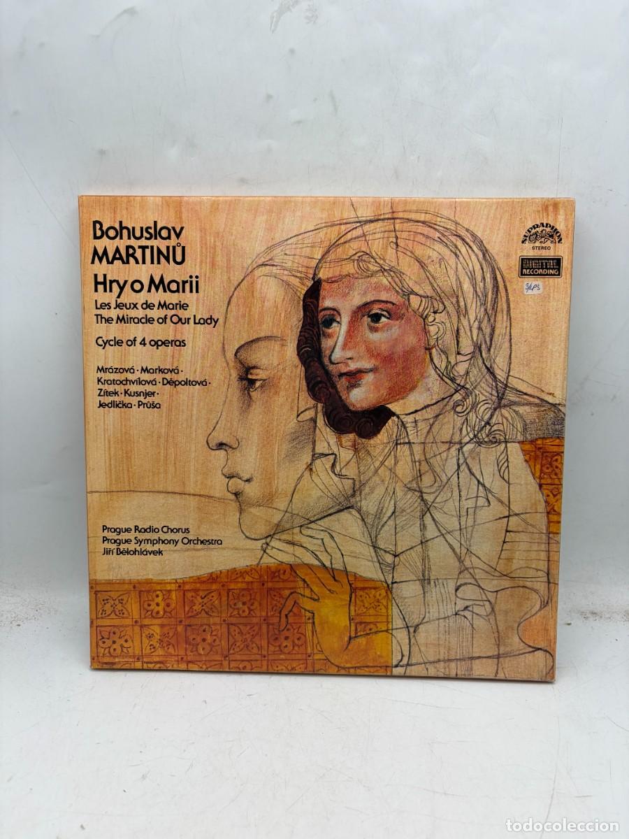 Discos de vinilo: LP - BOHUSLAV MARTINŮ - HRY O MARII - LES JEUX DE MARIE - JIŘ&Iacute; BĚLOHL&Aacute;VEK - SUPRAPHON - 3 LP'S