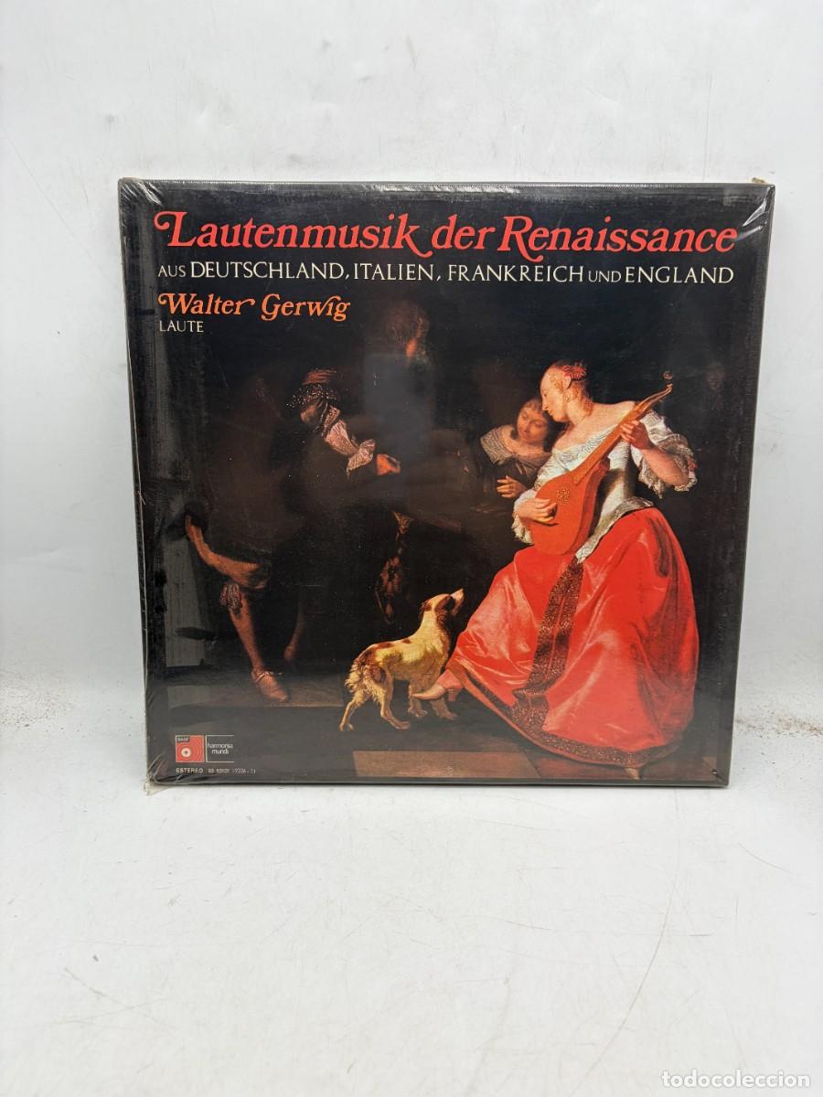 Discos de vinilo: LP - LAUTENMUSIK DER RENAISSANCE - WALTER GERWIG - M&Uacute;SICA RENACENTISTA PARA LA&Uacute;D - HARMONIA - PRECIN